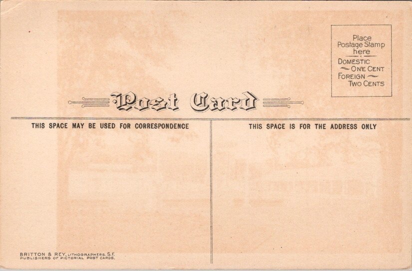 1910s PORTLAND Oregon Postcard THE OAKS AMUSEMENT PARK Chutes View Britton & Rey 2